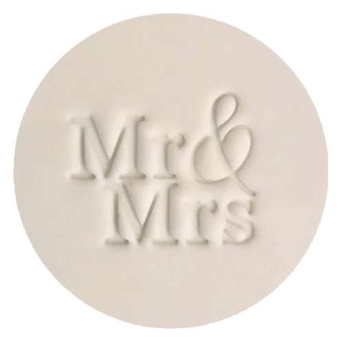 Cookie Embosser - Mr and Mrs #1